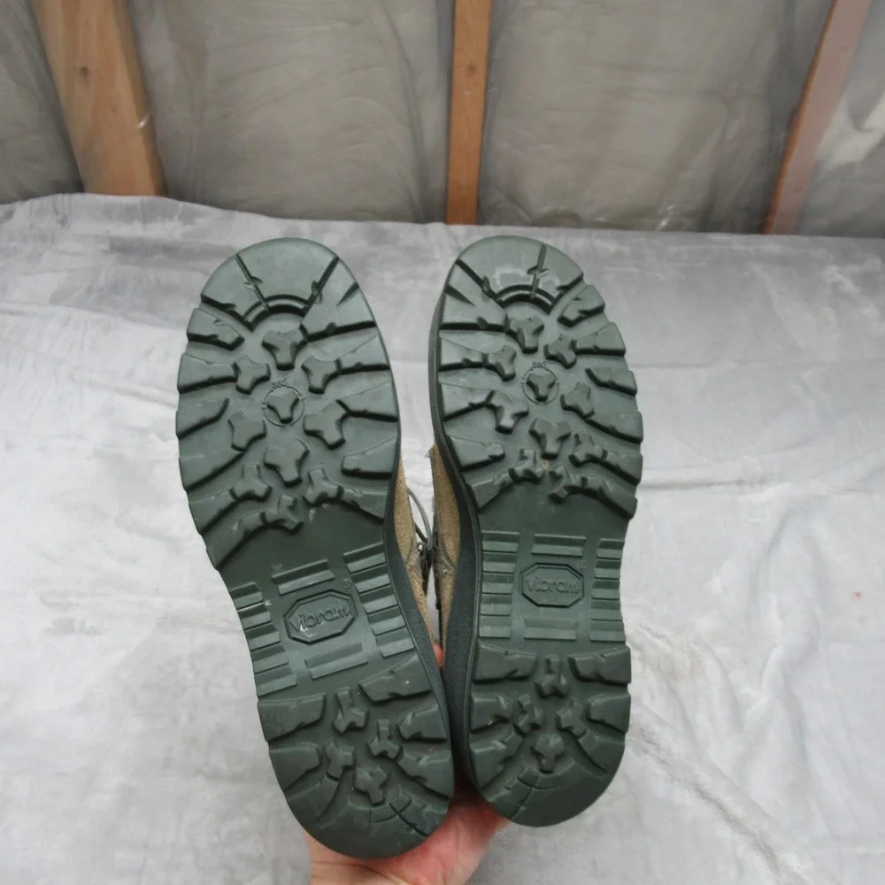 Mens Combat Boots US4 Military Lace‎ Up Vibram Sole Suede Closed Toe ASTMF2413